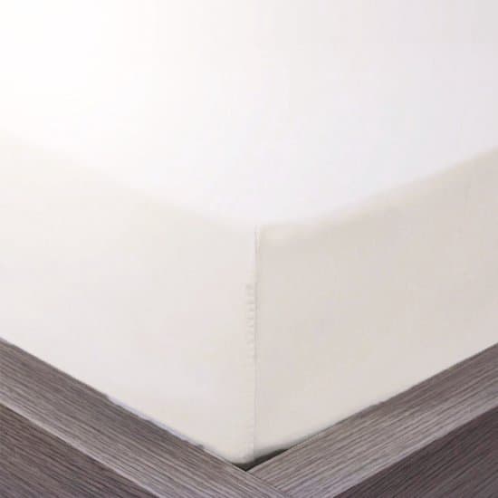 Beau Maison | Hoeslaken 100% Hoogwaardig Katoen - Creme - 160x200 + 35cm