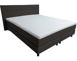 Slaaploods.nl Dana - Boxspring inclusief matras - 180x200 cm - Zwart