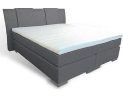 Slaaploods.nl Zeus - Boxspring inclusief matras - 140x200 cm - Grijs