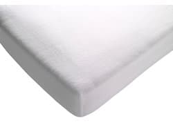 Polydaun - molton hoeslaken - topmatras - topper matras - 180x220 cm - wit