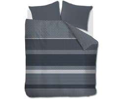 Beddinghouse Fera dekbedovertrek - Lits-Jumeaux - 240 x 200/220 cm - Blauw