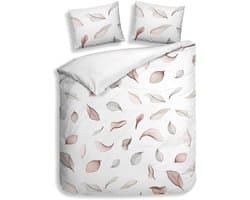 Heckettlane Dekbedovertrek Katoen Satijn Harriet - White - 100% Katoen-Satijn - Dekbedovertrek 200x200/220cm - Tweepersoons - Cambridge