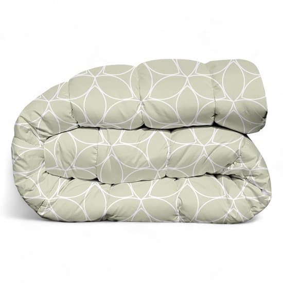 Premium Dekbed bedrukt - Zonder hoes ( 2 in 1 ) - Tweezijdig - 1 persoon -140 x 200 cm - Chicflower / ChicflowerBlue