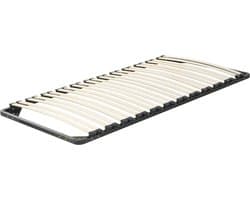 BELIANI BASIC - Lattenbodem - Zwart - 90 x 200 cm - Staal