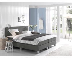 Anno 1588 VEDO Boxspringset - Pocketvering - Luxe Topper - Inclusief Dekbed en Kussens - Lichtgrijs - 180x200 cm