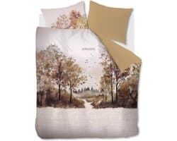 Riviera Maison Aurelia dekbedovertrek - Lits-Jumeaux - 240x200/220 - Bruin