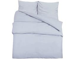 Dekbedovertrekset | Beddengoed lichtgewicht 240x220 cm microvezel grijs