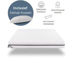 Felman® Basic Topper - Inclusief 1 Kussen - Topdekmatras - Ergonomisch - Anti Allergie - 6 cm dik - 140x200 cm