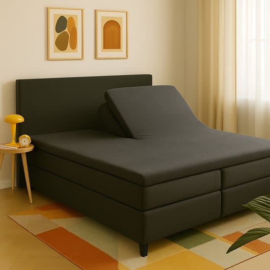 Saphira ESSENTIALS Badstof Splittopper Hoeslaken – Antraciet – 160x200/220 cm – 25 cm Matrashoogte – 360° Rondom Elastiek – Luxe Comfort & Perfecte Pasvorm