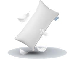 Donskussens Set - Veren Hoofdkussens - Comfortabel Slapen - Gemaakt in EU - 40x80 cm - Wit