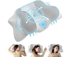 Ergonomisch Hoofdkussen - Hoofdkussen Nekklachten - Voor Rug-, Buik- en Zijslapers - Memory Foam - Slaapkussen - Kussen - Ergonomisch Kussen - Orthopedische Kussens