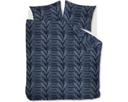 At Home by BeddingHouse Major dekbedovertrek - Tweepersoons - 200x200/220 - Donker Blauw