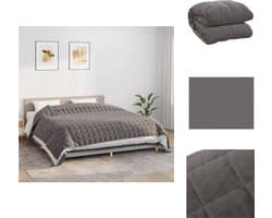 vidaXL - Verzwaringsdeken - 235x290 - cm - 11 - kg - stof - grijs