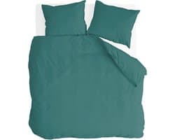 Byrklund Dekbedovertrek Go Velvet - 200x220 - Voor: 100% Polyester, achter 100% Katoen - Groen
