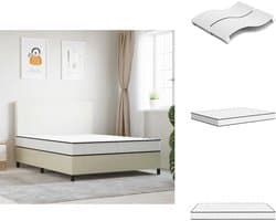 vidaXL Binnenveringmatras - Binnenveringmatrassen - Tweepersoonsmatras - Tweepersoons Matras - Binnenveringmatras middelhard 160x200 cm