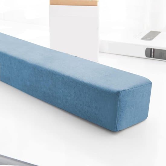 Kussen voor Bed - Spleetvuller Hoofdeinde - Comfortabel Slapen - Afneembare Hoes - 120x10x20cm - Blauw