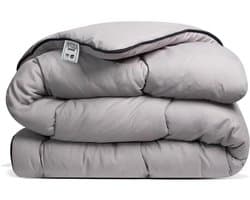 Luxe Hoesloos Dekbed 140x200 cm – Anti-allergisch & Wasbaar op 60°C – Taupe/Grijs