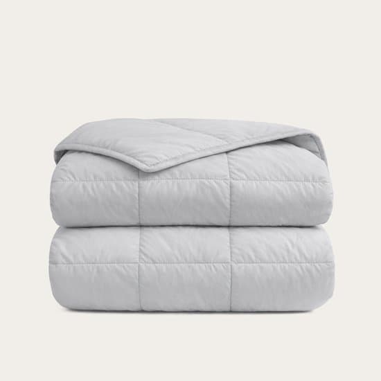 HappyBed Dekbed zonder overtrek 200x200 - Bedrukt dekbed zonder hoes - Hoesloos Dekbed met Print - Wasbaar - Tweepersoonsdekbed - Grey