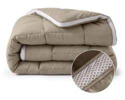 Dekbed-Discounter - Sleeptime Wasbaar dekbed 200 x 200 cm - Dekbed zonder overtrek - Wasbaar op 40 graden - All season dekbed - Taupe