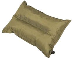 Mil-Tec - Zelf opblazend Kussen - Lichtgewicht & compact - OD Green - Waterafstotend polyester - Inclusief Transportzak