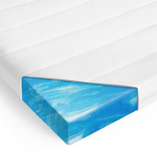 Topdekmatras - gel topper - 140x200 cm - microvezel tijk - 4 cm hoog
