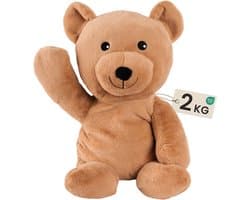 BrellaVio Verzwaringsknuffel Beer - 2 kg/45 cm - Verzwaarde Knuffel voor Kinderen & Volwassenen - Weighted Stuffed Animal - Zware Knuffel - Alternatief voor Verzwaringsdeken