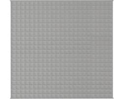 vidaXL - Verzwaringsdeken - 220x240 - cm - 11 - kg - stof - grijs