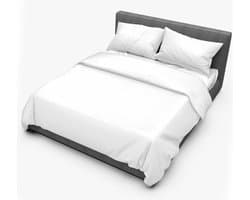 Dream Sheets Marrakesh - Dekbedovertrek 240 x 220/250 - Katoen Satijn - Tweepersoons - Lits jumeaux - Winter White - Wit