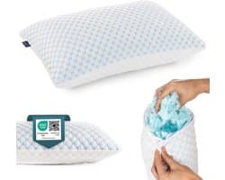 Reis- en Camping Kussen van Koelend Geheugenschuim - Verstelbaar en Dubbelzijdig
