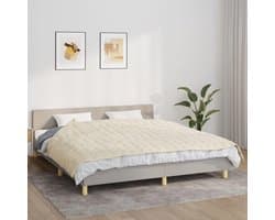 Verzwaringsdeken Stof - Drukdeken - Ontspannen Slapen - Gelijkmatige Gewicht - 155x220cm 7kg - Lichtcrème