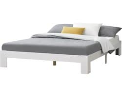 Houten bed Raisio met bedbodem 180x200 cm wit