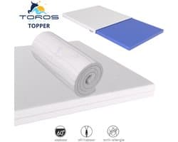 Topdek - Matras - Topper Hybrıde Bamboo Deluxe XXL 160x210 9 cm dik Actie!!!!