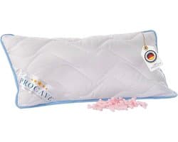 Neksteunkussen - Hoofdkussen - Comfortabel Slapen - Geltraagschuim Vulling - 40x80cm - Wit