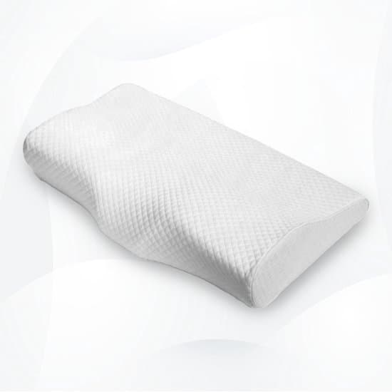 WoonWonder Anti Snurk Kussen – Ergonomisch Traagschuim Hoofdkussen – Vlinderkussen voor Rug- & Zijslaper – Orthopedisch Memory Foam met Wasbare Hoes