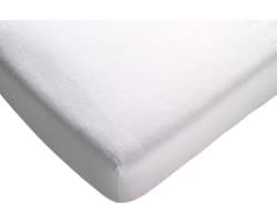 Polydaun - molton hoeslaken - topmatras split - splittopper - 160x200 cm - wit
