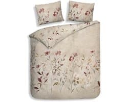 Heckettlane Dekbedovertrek Katoen Satijn Caterina - Natural - 100% Katoen-Satijn - Dekbedovertrek 260x200/220cm - Lits Jumeaux Extra Breed - Padua