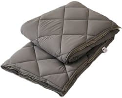 Hoesloos Dekbed - 200x200cm – Wasbaar, Ademend en Zacht – Grijs / Donkergrijs