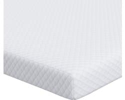 vidaXL - Matras - Topper - Wit - 160 - x - 200 - cm - Jacquard - Stof