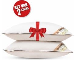 Kapok Hoofdkussens - Set van 2 stuks - Verkoelend kussen - medium - 1000g - 60x70cm