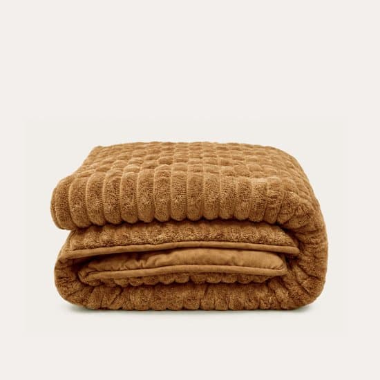 HappyBed Dekbed zonder overtrek 200x200 - Bedrukt dekbed zonder hoes - Hoesloos Dekbed met Print - Wasbaar - Tweepersoonsdekbed - Bronze Brown