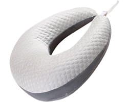 Leeskussen - Leunsteun Kussen - Ontspannen Zitten - Ergonomisch Ontwerp - 60 x 58 cm - Grijs