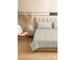 Dekbed Zonder Overtrek - Taupe - 200x200 - Wasbaar - 4 seizoenen - 30 dagen proefslapen