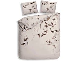 Heckettlane Dekbedovertrek Katoen Satijn Bennet - Natural - 100% Katoen-Satijn - Dekbedovertrek 200x200/220cm - Tweepersoons - Cambridge