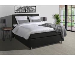Anno 1588 - Boxspringset Jubilee - Pocketvering - Zwart - 180x200 cm - Inclusief Dekbed en Kussens