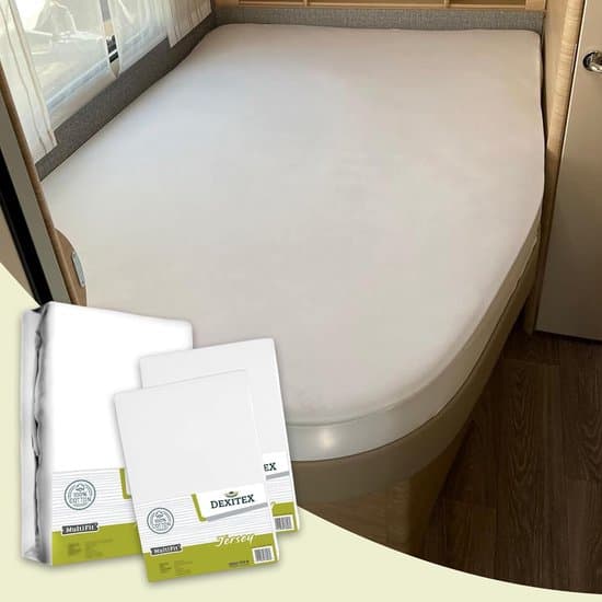 Textielpakket Frans bed - 1 molton met 2 x WIT hoeslaken, RECHTS