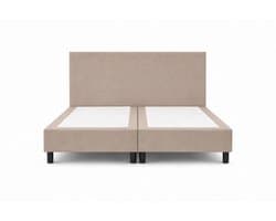 Boxspring SleepEase - 180x210 Zonder matras - Beige Glad - Golden Matrassen Zeeland