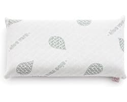 Hoofdkussen Traagschuim - Ergonomisch Neksteunkussen van Memory Foam - 60x36x12 cm - Ademend & Anti-Allergisch - Met Aloë Vera Hoes - OEKO-TEX Gecertificeerd