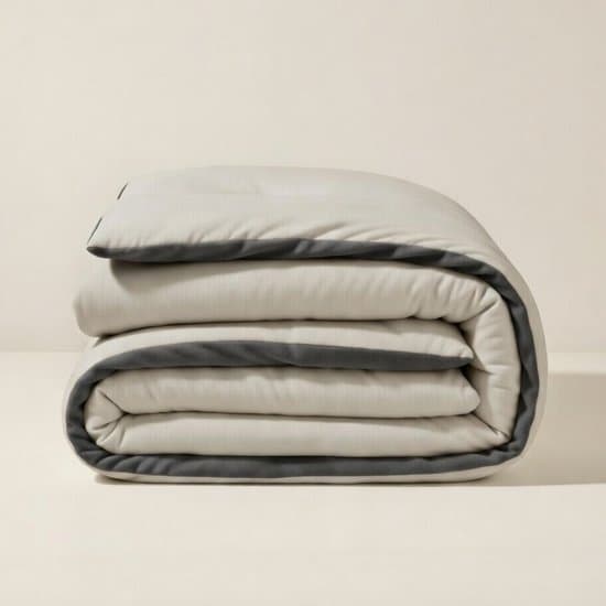 YNOT Dreambed Signature - Jersey Flanel Antra/Greige - 240x200 - Lits jumeaux - Dekbed Zonder Overtrek - Dreambed Signature - Wasbaar Hoesloos Dekbed - 30 dagen proefslapen - Dekbed met vaste overtrek