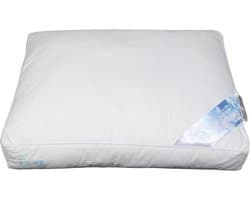 Polydaun Elke hoofdkussen - GRS gerecyclede Fiberdaun vulling - anti-huisstofmijt - navulbaar - medium - 850 gram - 62x50x10/5 cm