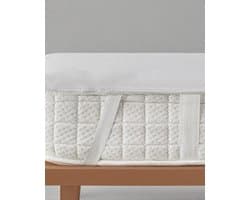 English Home - Fresh Touch - Waterdichte Matrasbeschermer - Ademend - Antibacterieel - Katoenen oppervlak - Brede elastieken op de hoeken- Incontinentie 160x200 - Wit